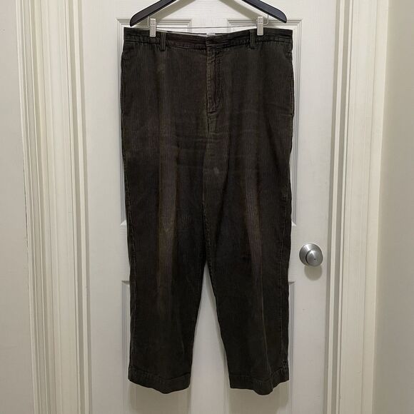 Izod‎ Chino Corduroys Brown Faded Men’s Size 38 Waist 30 Inseam 100% Cotton - Picture 1 of 9